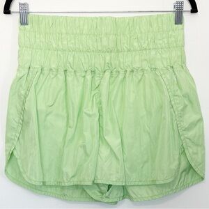 FREE PEOPLE FP MOVEMENT Way Home Lined Athletic Shorts High Rise Green Large